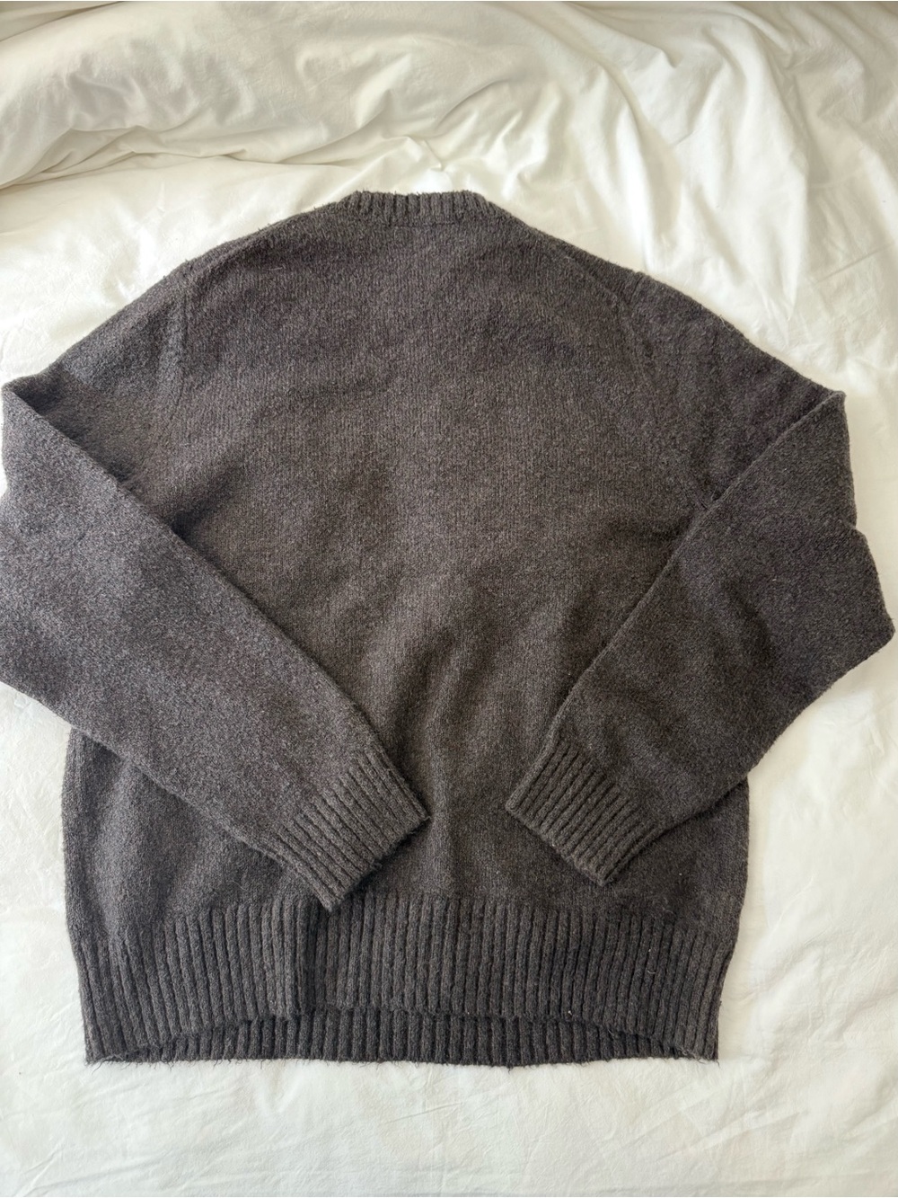 AYR The Softie Sweater Men’s M Chocolate Brown Organic Cotton PROTO SAMPLE 2025 - Picture 2 of 4